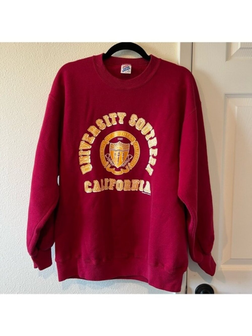 USC University of Southern California Collegiate Crewneck Sweater Size XL